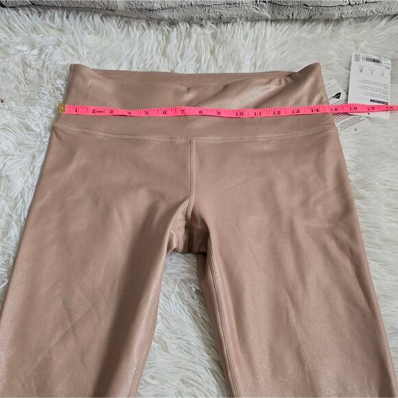 Athleta Elation Beige High Waisted Shimmer Leggings Size MP NWT - Picture 9 of 13